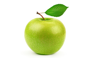 Grüner Apfel, Fluorid schützt die Zähne vor Karies